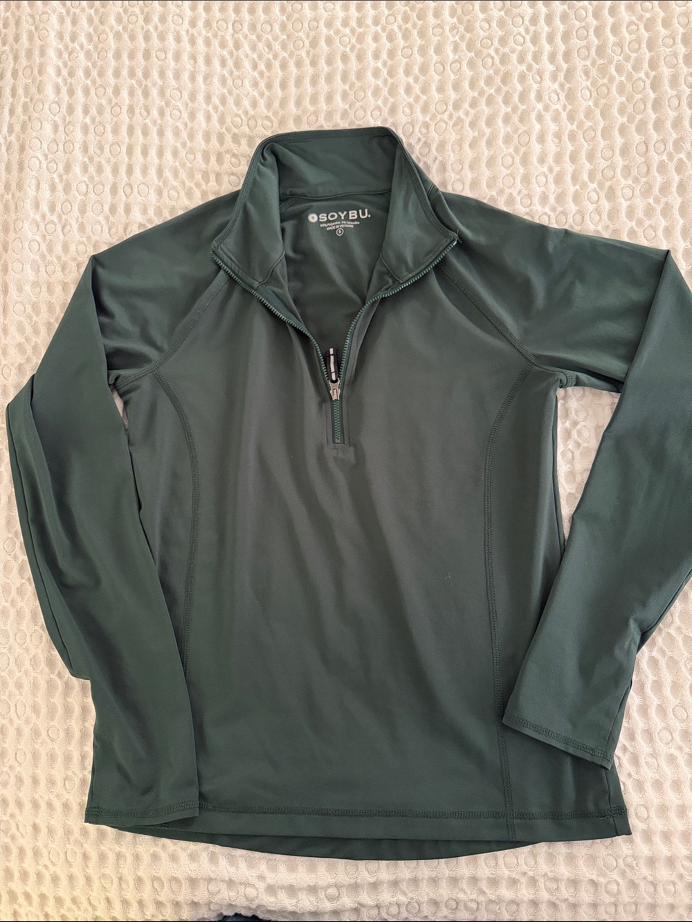 Soybu Men’s Dark Green Quarter-Zip Performance Pullover